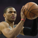 Russell Westbrook of the Oklahoma City Thunder warms up prior to the game against the Philadelphia 76ers at Wells Fargo Center on Oct. 26, 2016, in Philadelphia.
Mitchell Leff/Getty Images